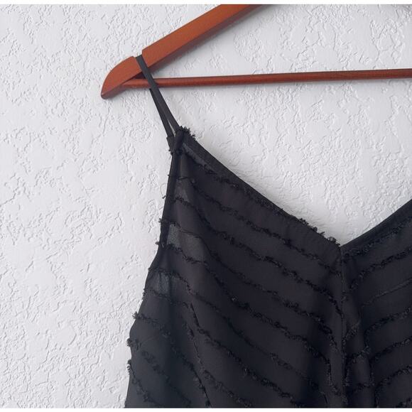 Intimately by Free People Black Spaghetti Strap Cropped Tank Size Medium - Picture 2 of 5